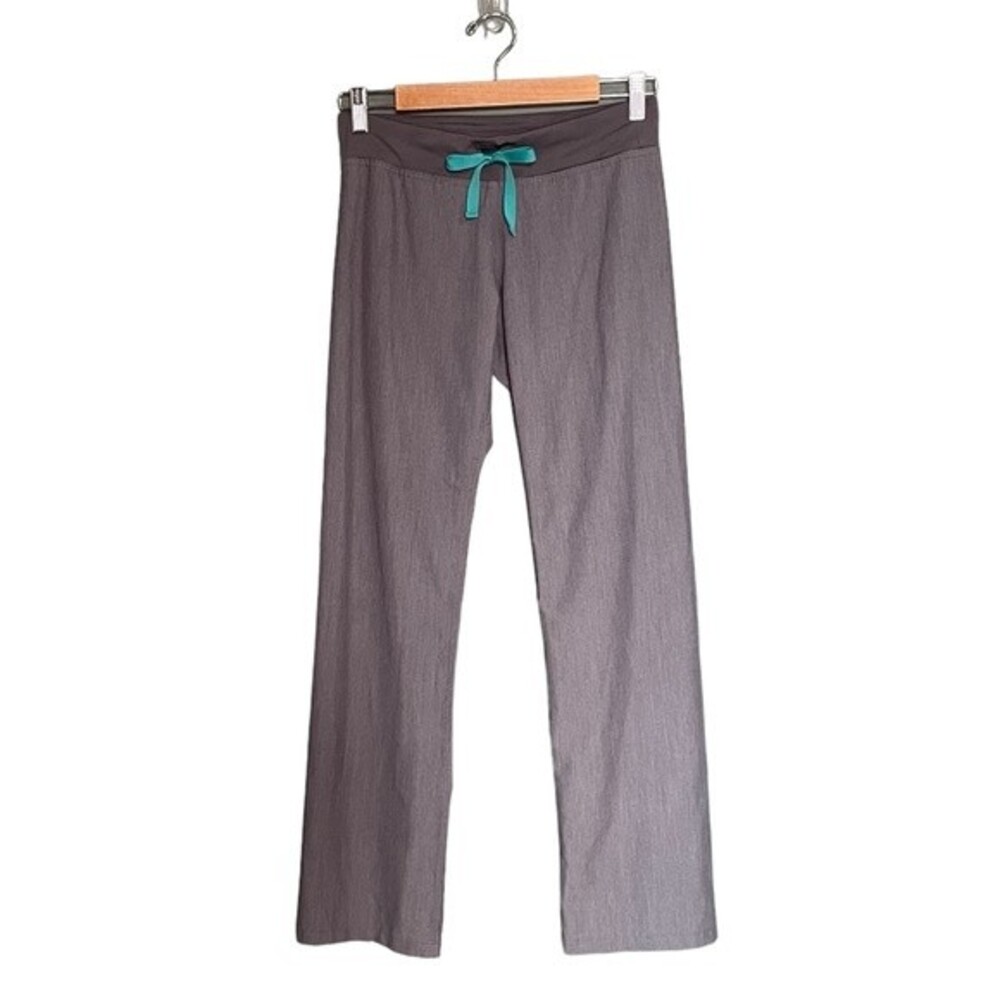 Figs Livingston Basic Scrub Pants Yoga Waistband Straight Leg Gray Size XXS 2XS